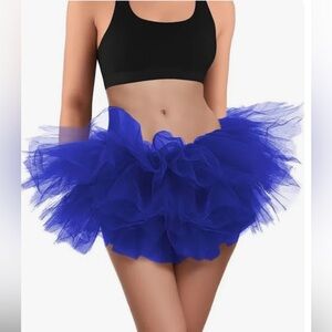 Blue tutu strechy waistband, fits adults and kids